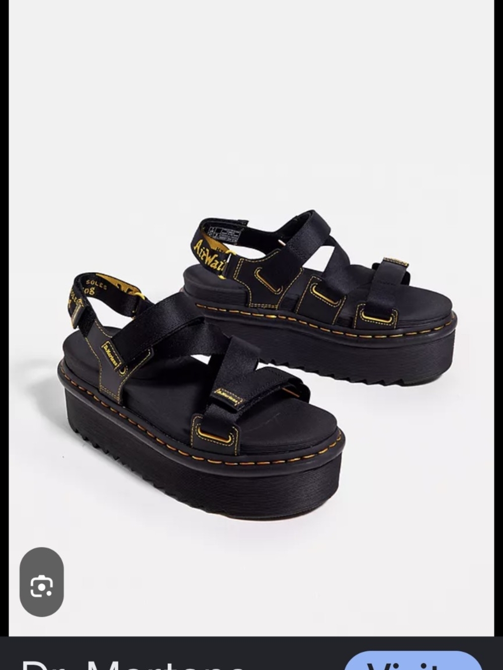 Dr. Martens Kimber Hydro Platform Black Sandals - Picture 3 of 11